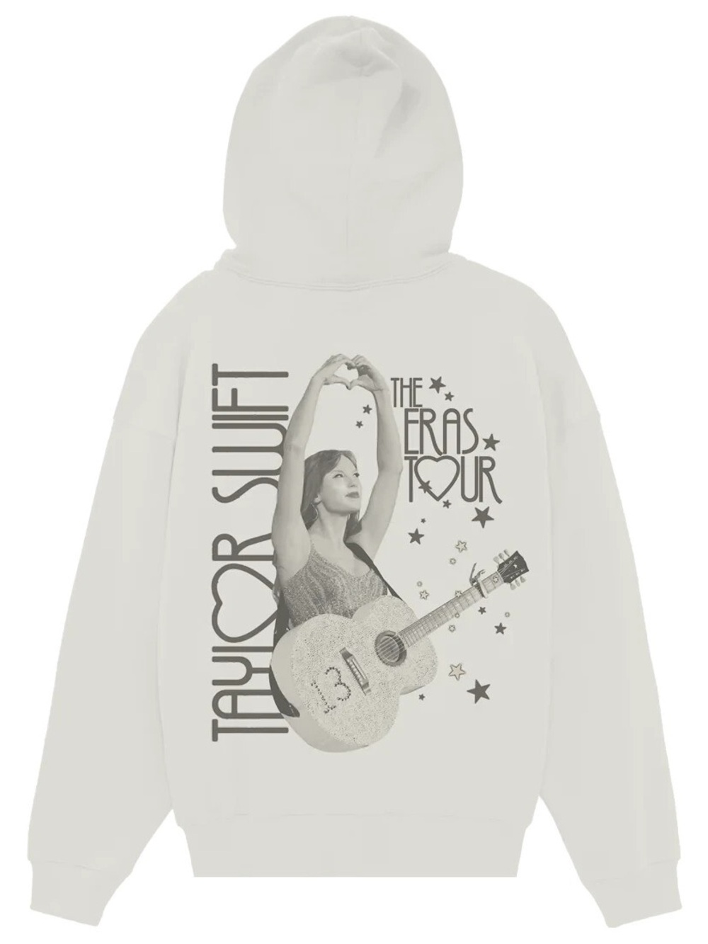 Taylor Swift Cream Eras Tour Hoodie with Fearless Heart ✨